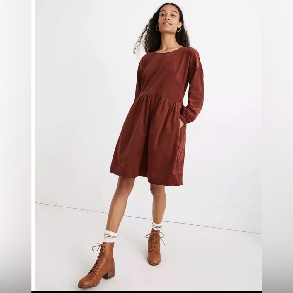 Madewell Red Corduroy Dress Size XL